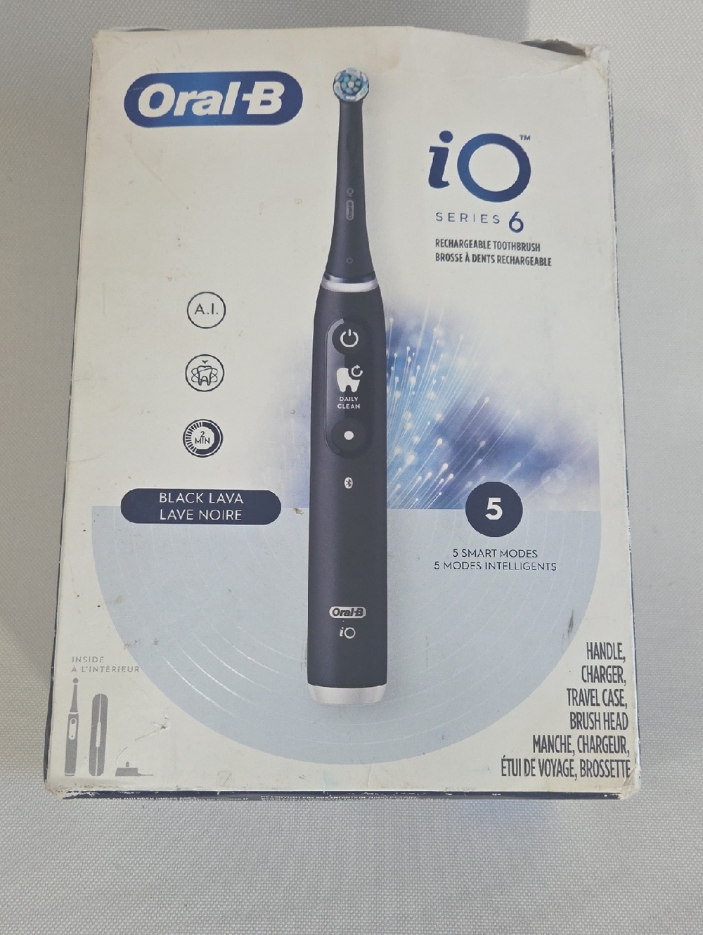 Oral-B iO Series 6 Electric Toothbrush - Black Lava